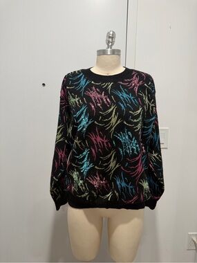 Marc Jacobs Sequin Details Sparkly Crewneck Sweater